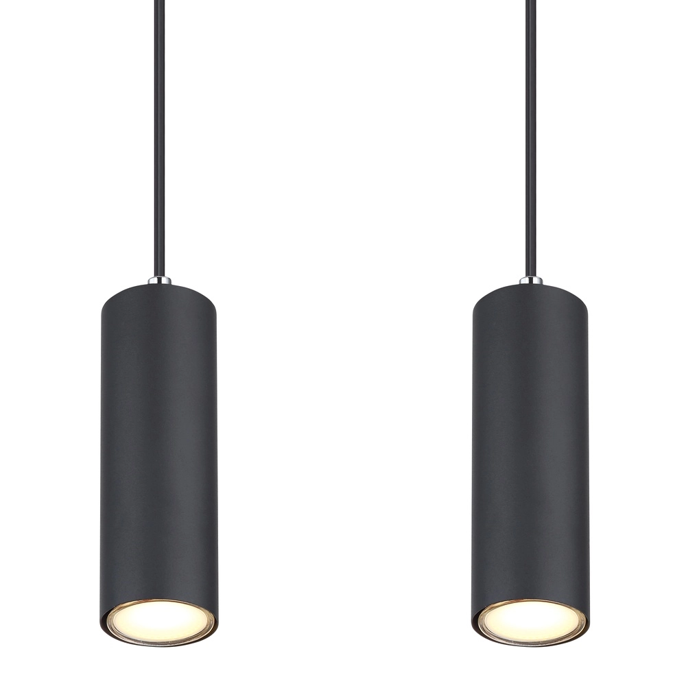 Hanglamp Robby 4-lichts zwart Globo 9007371430543