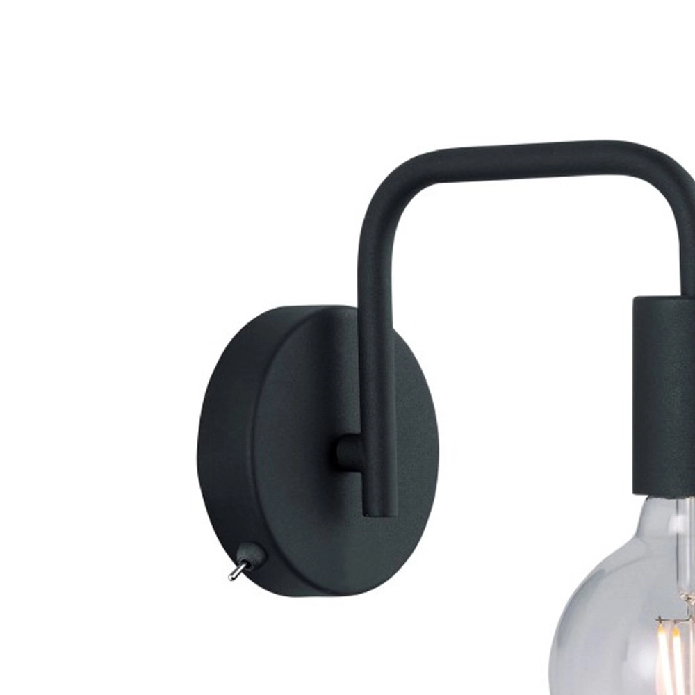 muur licht Diallo 15cm zwart Trio 4017807407242