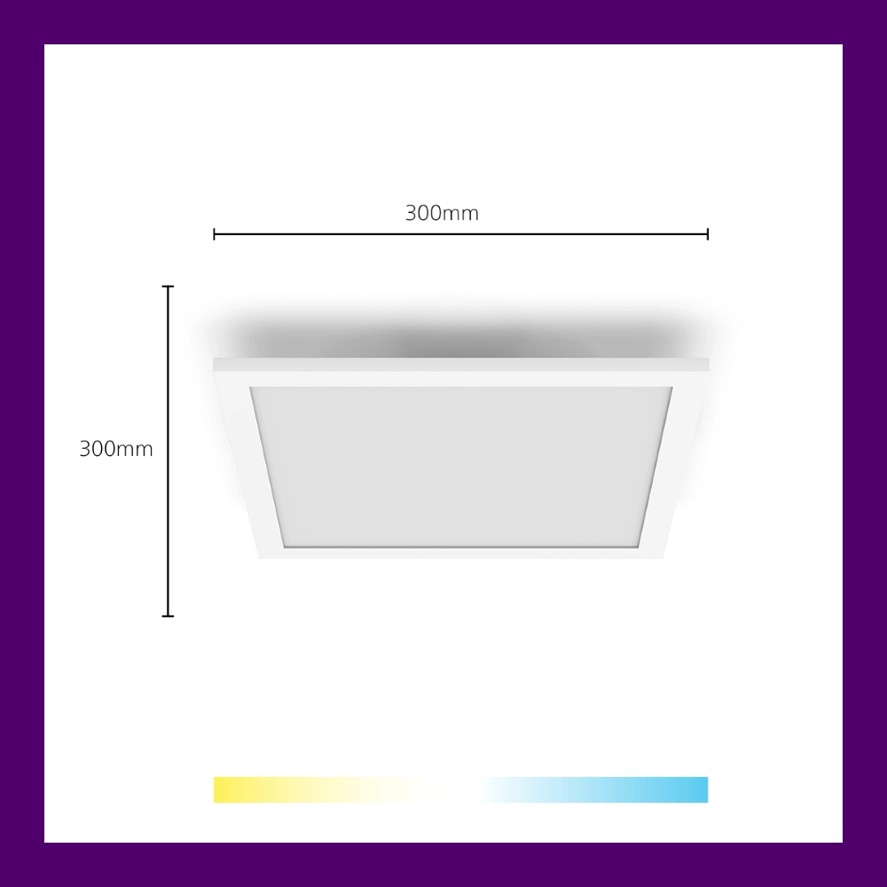 Plafonnière Panel wit - 12W WiZ 8719514554894