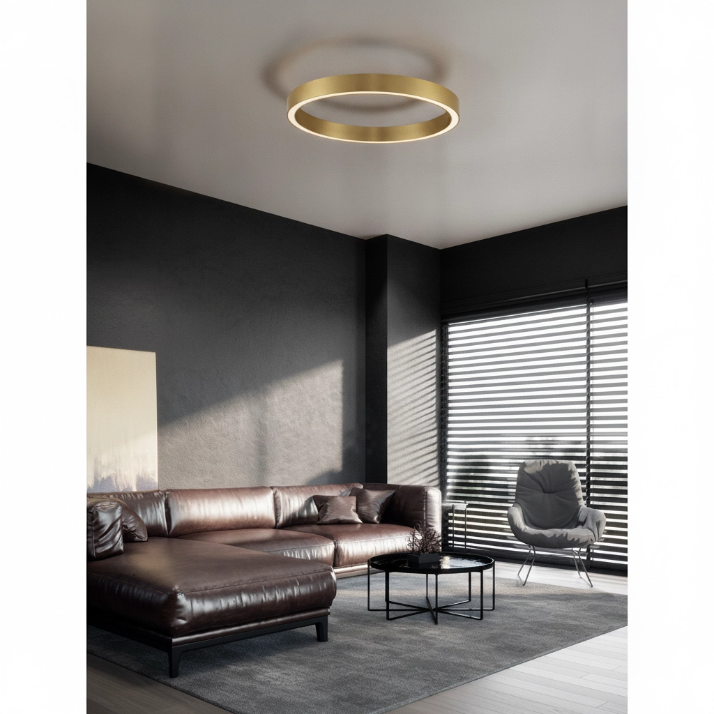 Design plafondlamp Sting goud Ø 80cm