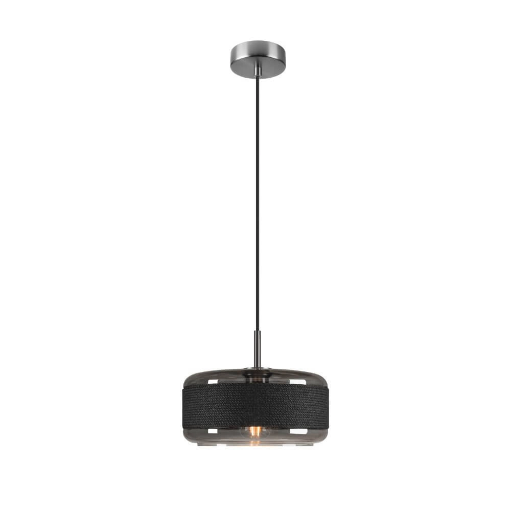 Hanglamp Pantilo Rope 27 smoke glas - Ø 25cm