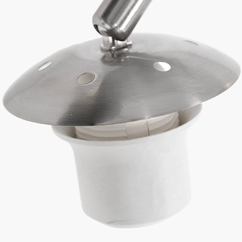 Arc lamp Gramineus grijs met taupe lampenkap Steinhauer 8712746092868