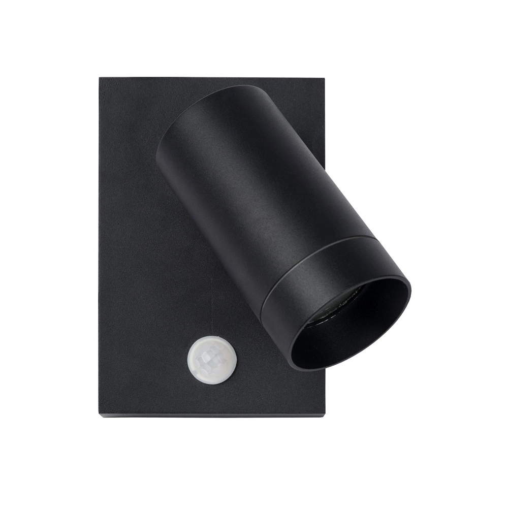 Wandspot Taylor IP54 met sensor zwart