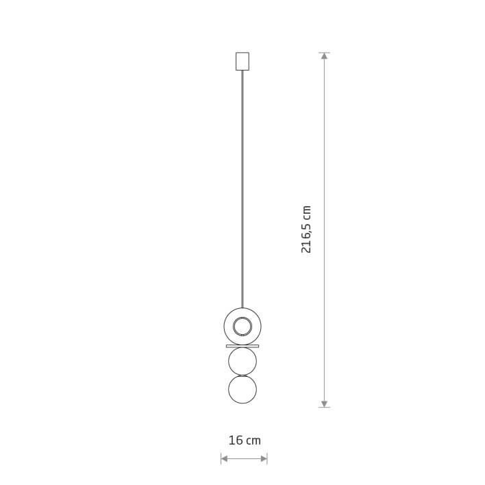 Design hanglamp Drops Wood A 1-lichts hout Lyora 5903139111737