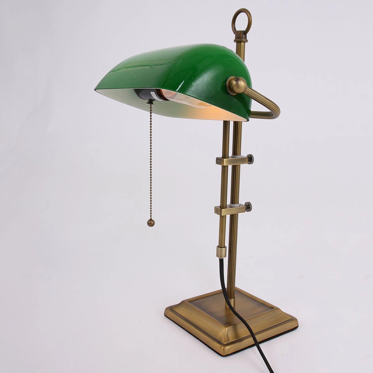 Bureaulamp Ancilla goud met groen Steinhauer 8712746115383