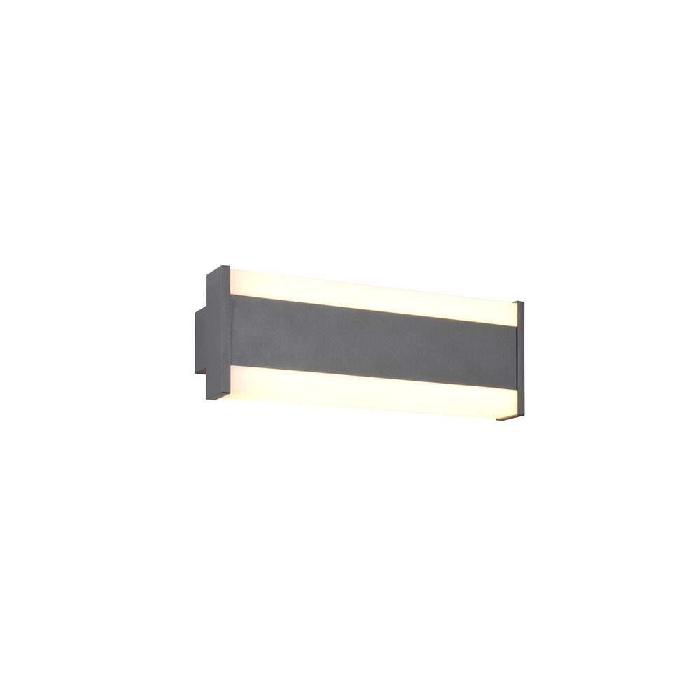 Wandlamp Dawson design antraciet 30cm