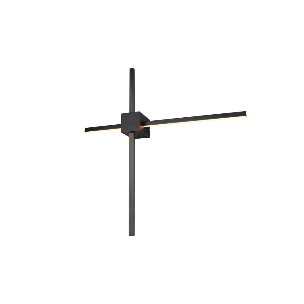 Moderne wandlamp Cassino zwart 67,5cm Trio 4017807683202