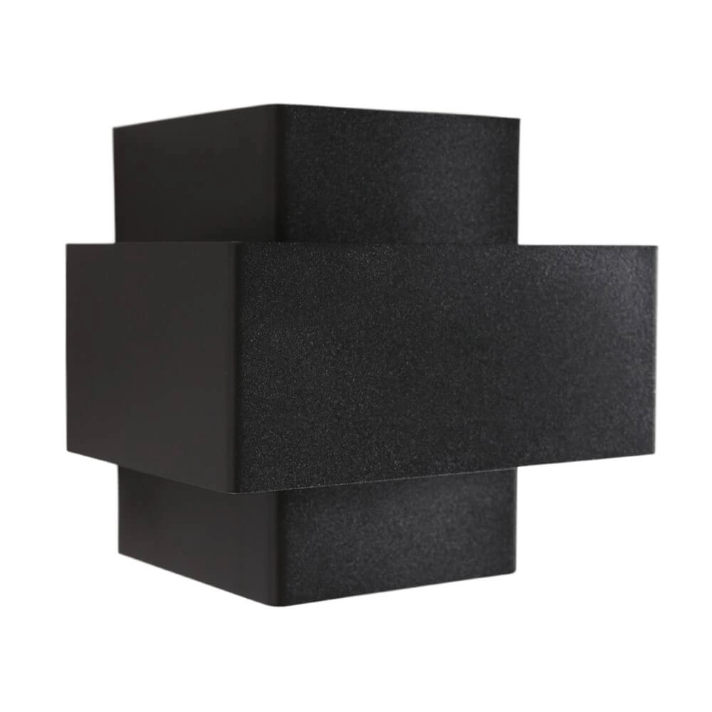Zwarte wandspot Muro vierkant Steinhauer 8712746152708