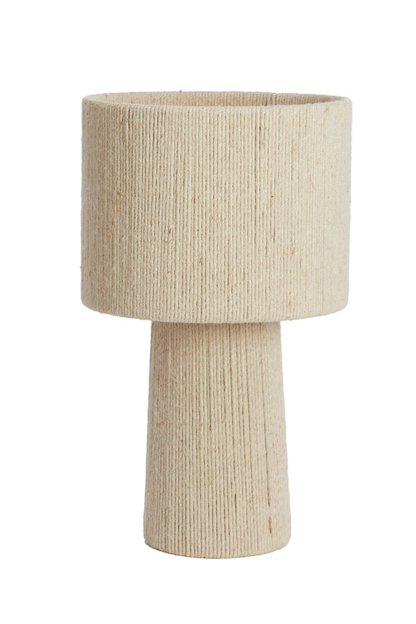 Japandi tafellamp Pitino crème Ø 31,5cm Light & Living 8717807699932