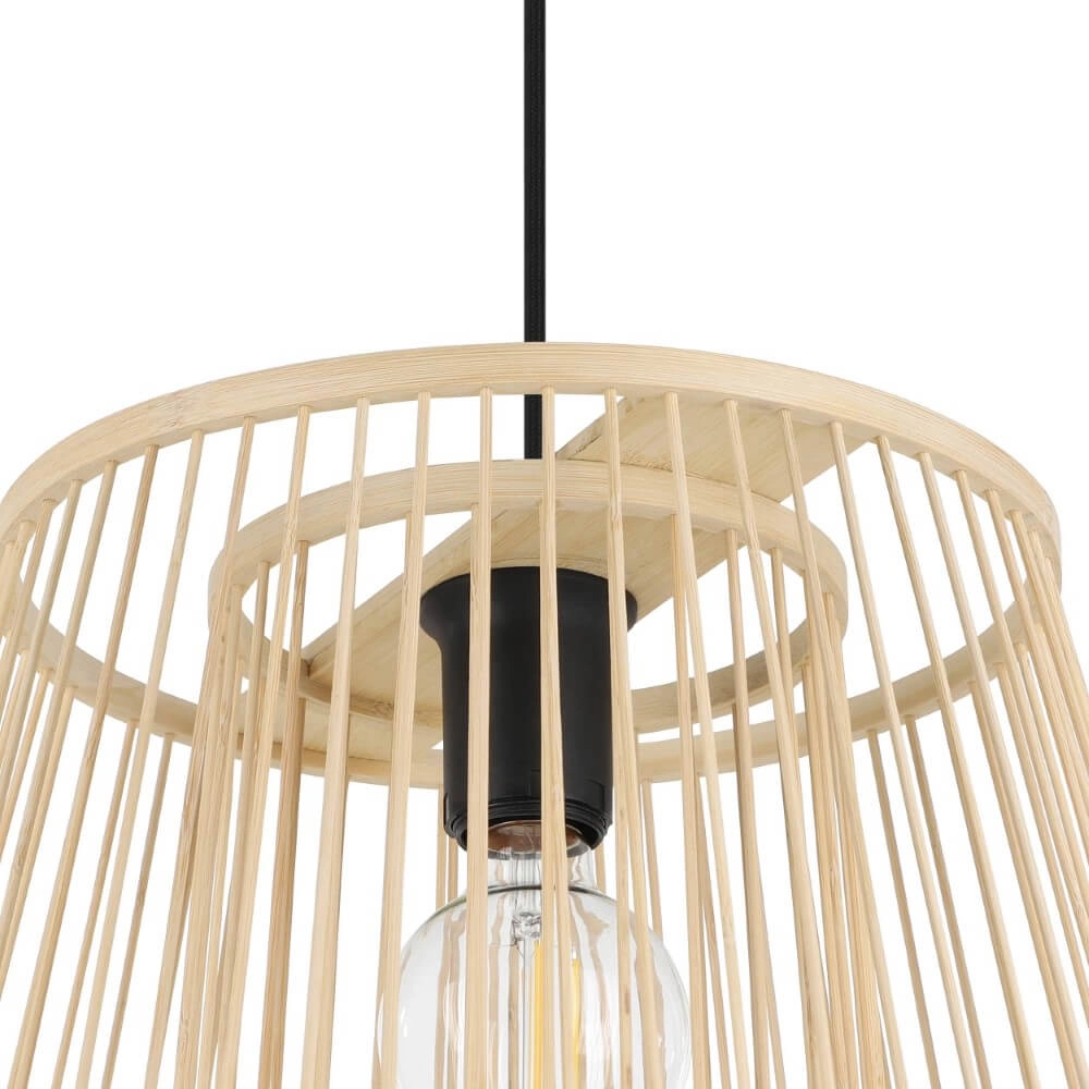 Houten hanglamp Hykeham Ø 38cm Eglo 9002759438524
