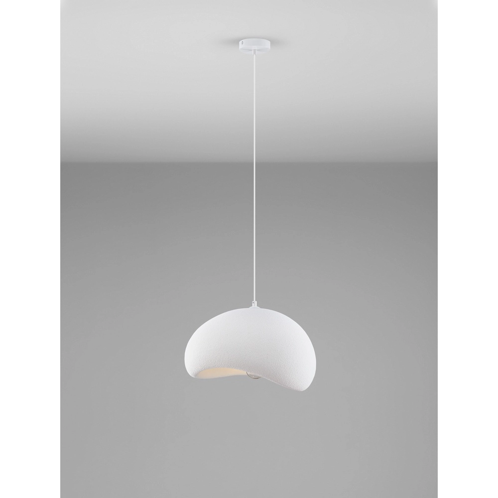 Natuurlijke hanglamp Aere wit 40cm Lyora 5212017460776
