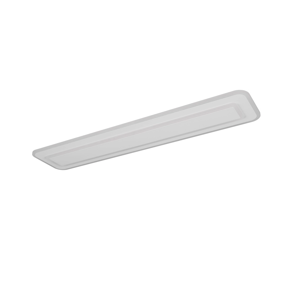 Moderne plafondlamp Riva wit 90cm Trio 4017807682953