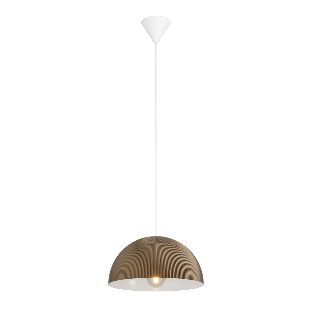 Design hanglamp Gaetano 2 brons met wit Ø 40cm Eglo 9008606391585