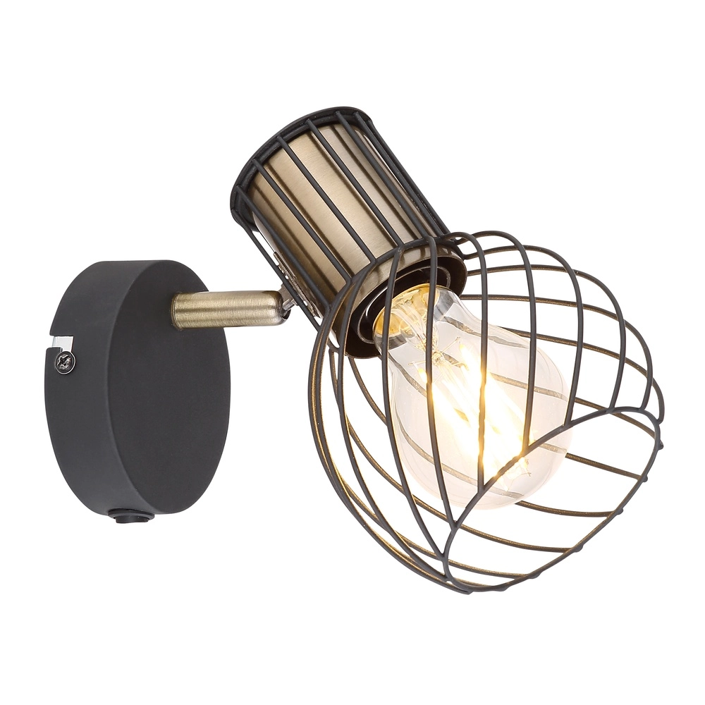 Wandlamp Argusto zwart
