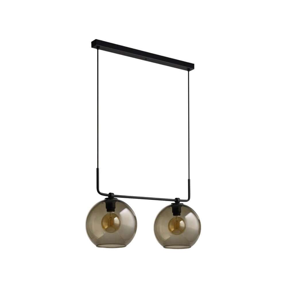 Wandlamp Monaco 2-lichts met glas
