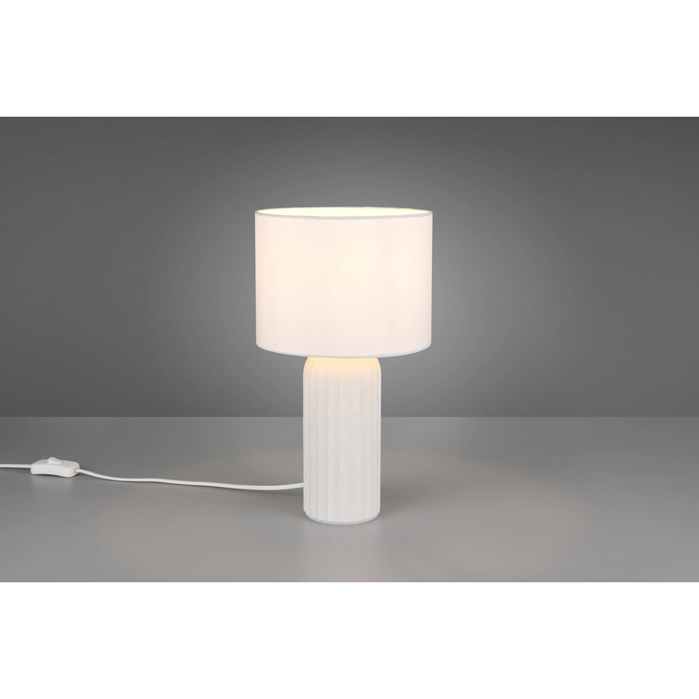 Tafellamp Blair Ø 20cm wit Trio 4017807654387