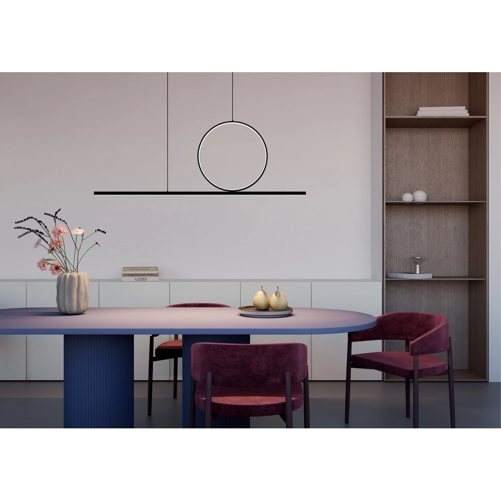 Moderne hanglamp Lineo Led zwart Lyora 5903139118798