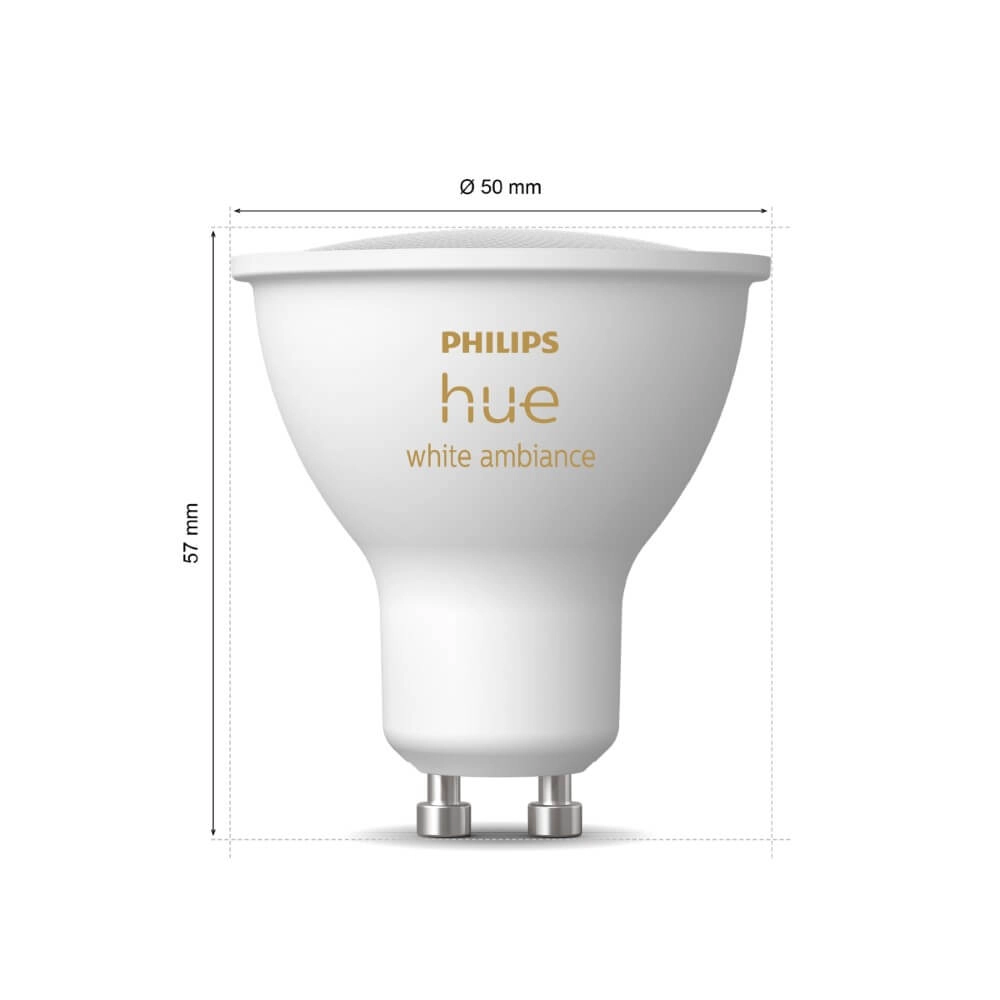 Lichtbron Hue GU10 - 4,2W - White Ambiance Philips 8720169229976