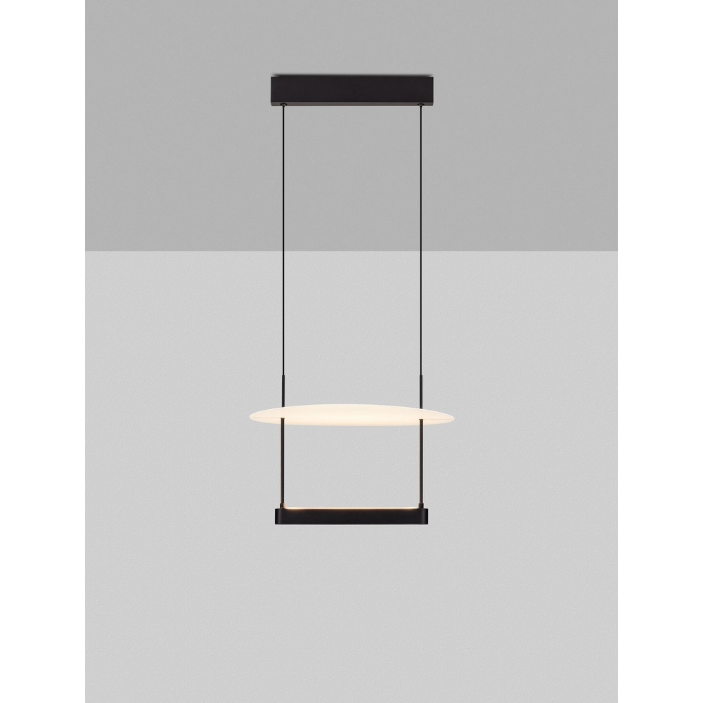 Design hanglamp Diona Ø 40cm zwart met wit