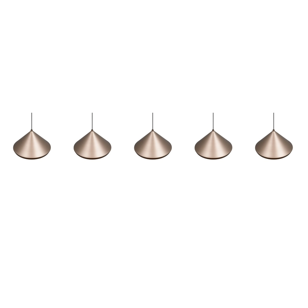 5-lichts hanglamp Laguna koffie bruin Trio 4017807671094