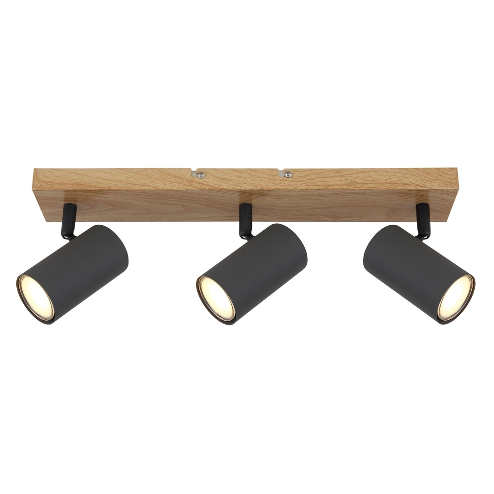 Plafondlamp 3-lichts Robby hout Globo 9007371442522