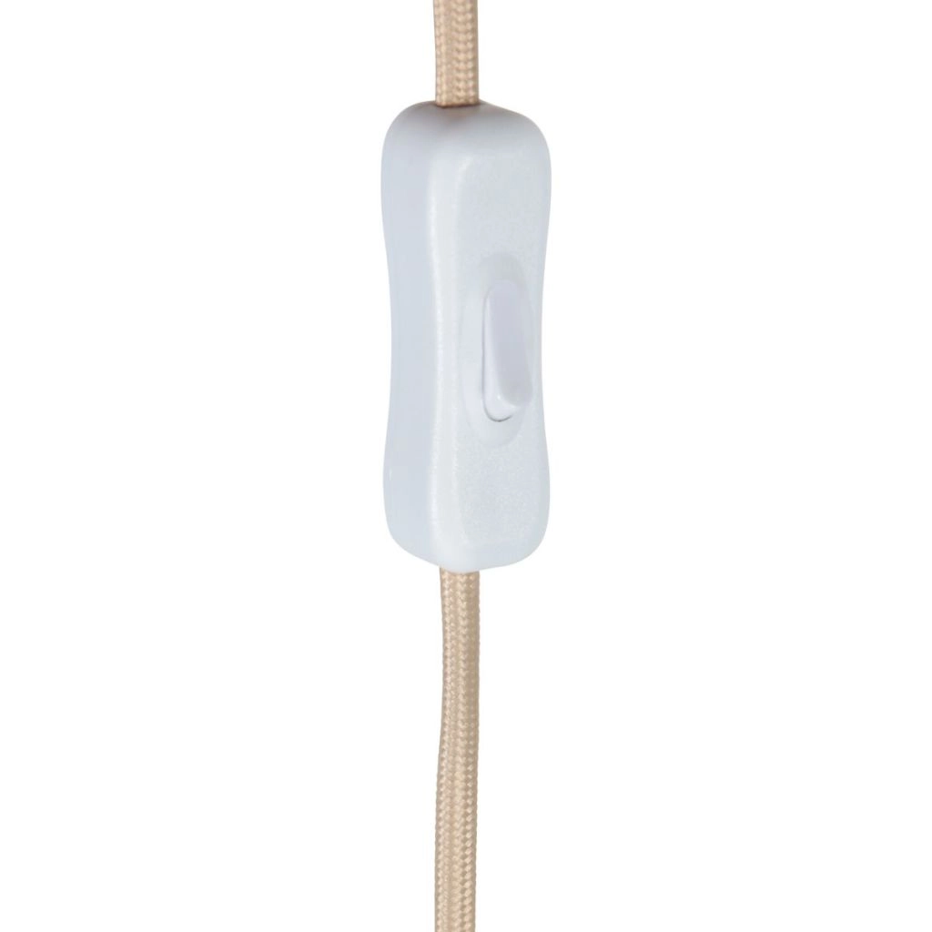 Stenen tafellamp Travino met stro kap Ø30cm Steinhauer 8712746183450