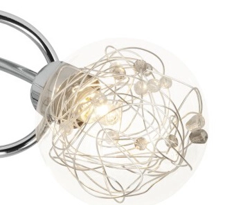 Plafondlamp Joya 3-lichts grijs Brilliant 4004353216077