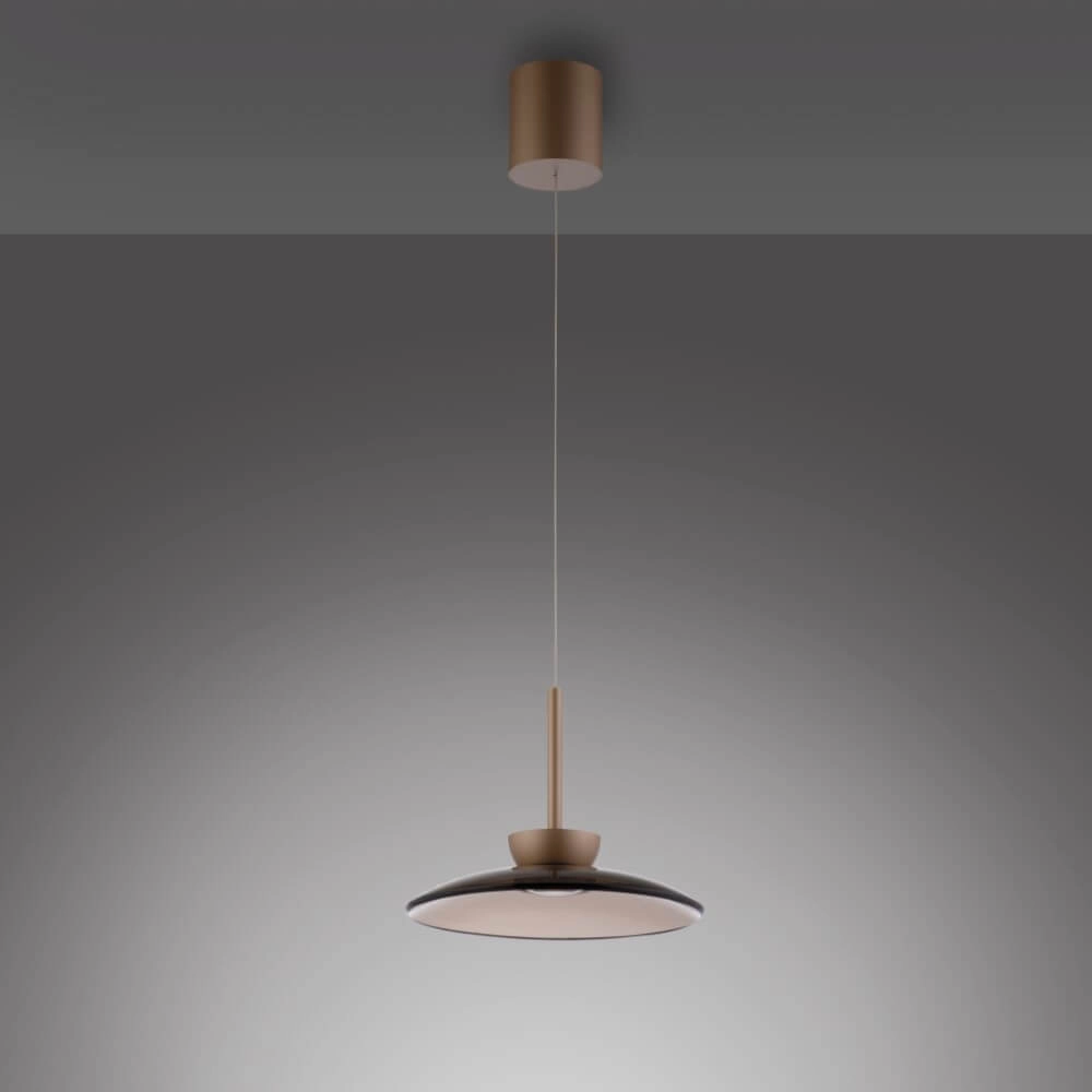 Hanging lamp Pure Moon bronze Paul Neuhaus 4012248383933