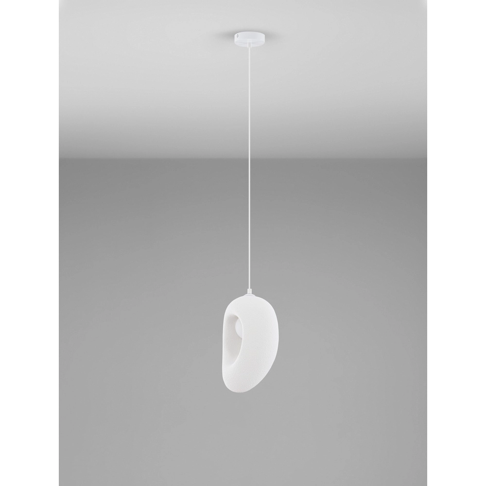 Natuurlijke hanglamp Tempus wit 30cm Lyora 5212017460851