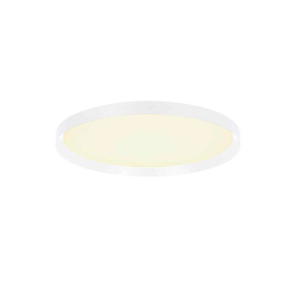 Strakke plafondlamp Flady wit Ø 40cm