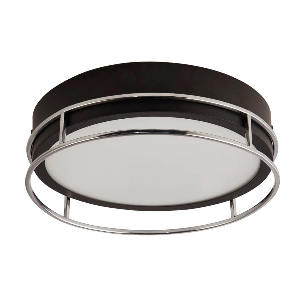 Design plafondlamp Pheonix Ø 30cm zwart met zilver