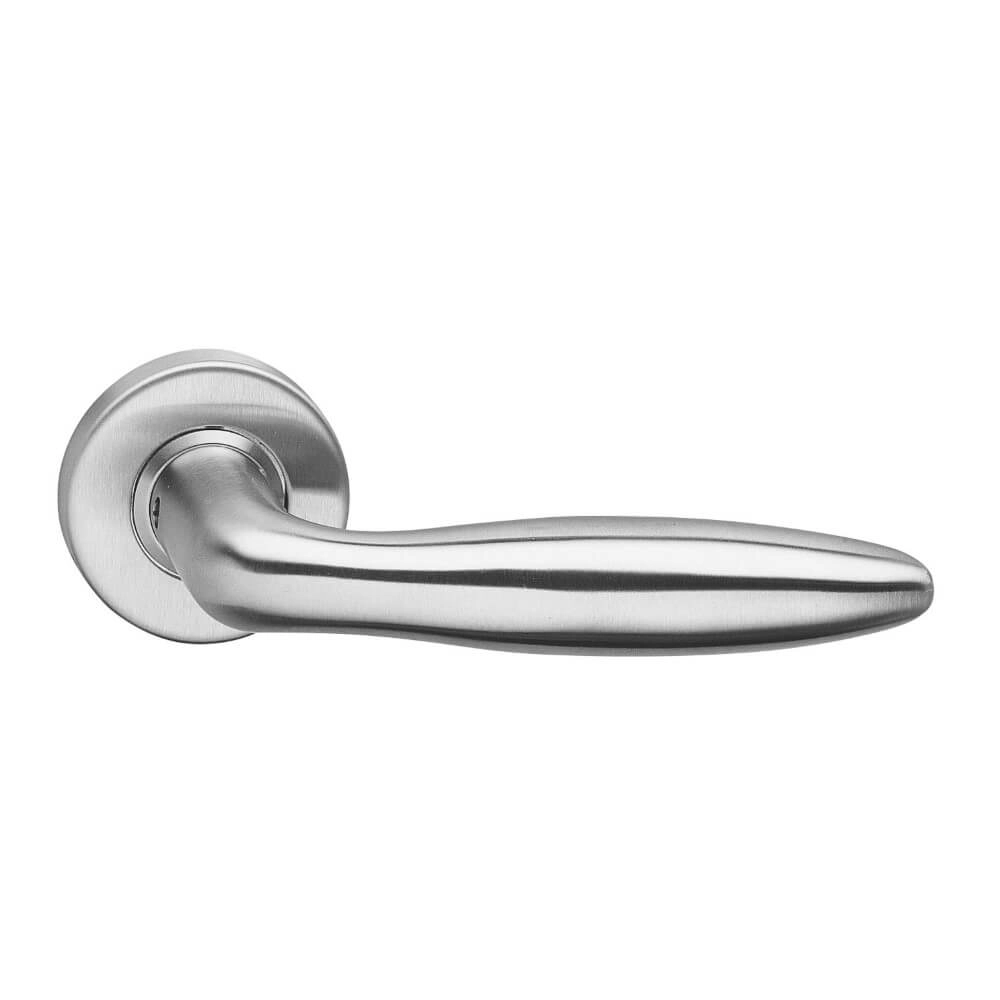 Gevormde deurklink Jupiter RVS