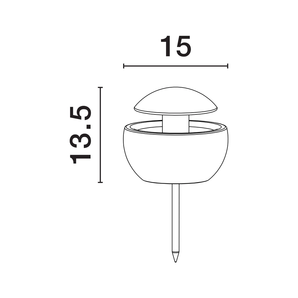 Design tuinlamp Minor betongrijs Lyora 5212017454454