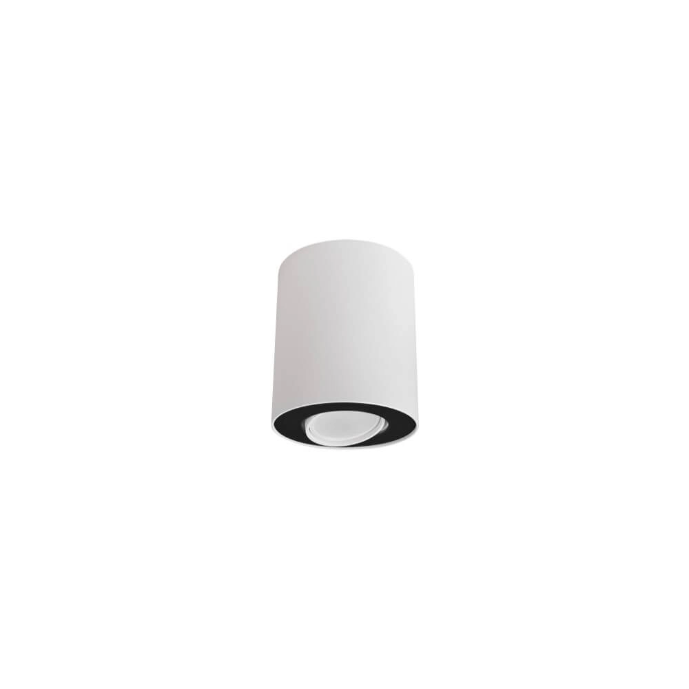 Witte opbouwspot Set met zwart