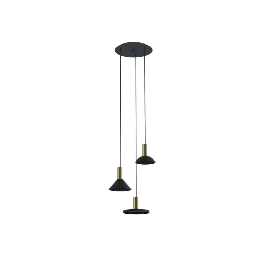 Zwarte vide hanglamp Hermanos