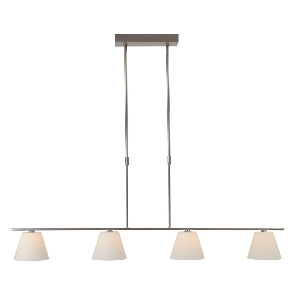 Eetkamer hanglamp Calabro 4-lichts nikkel