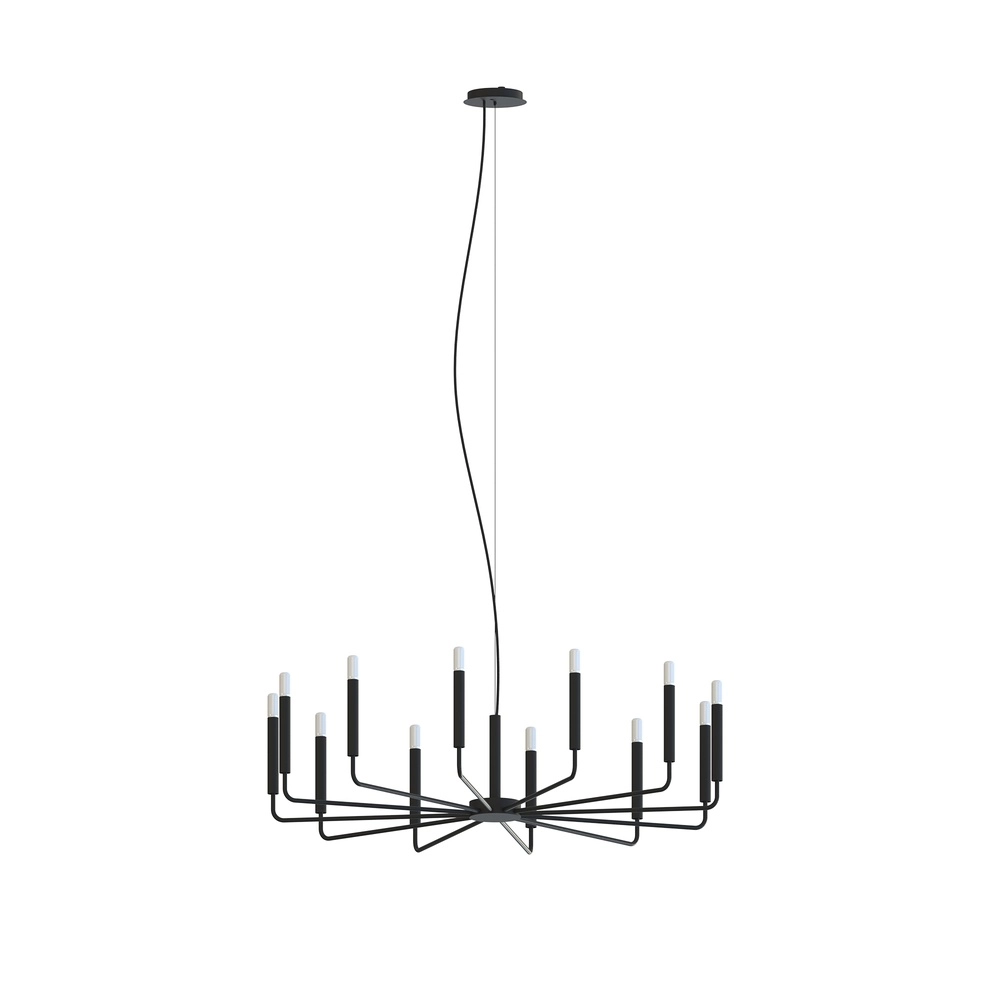 Moderne kroonluchter Orto Ø 103cm zwart