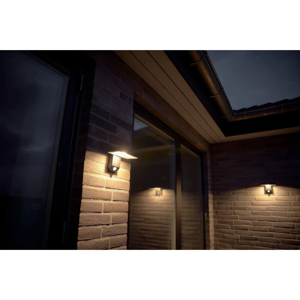 Solar wandlamp Rica zwart rechthoek Nordlux 5704924004797