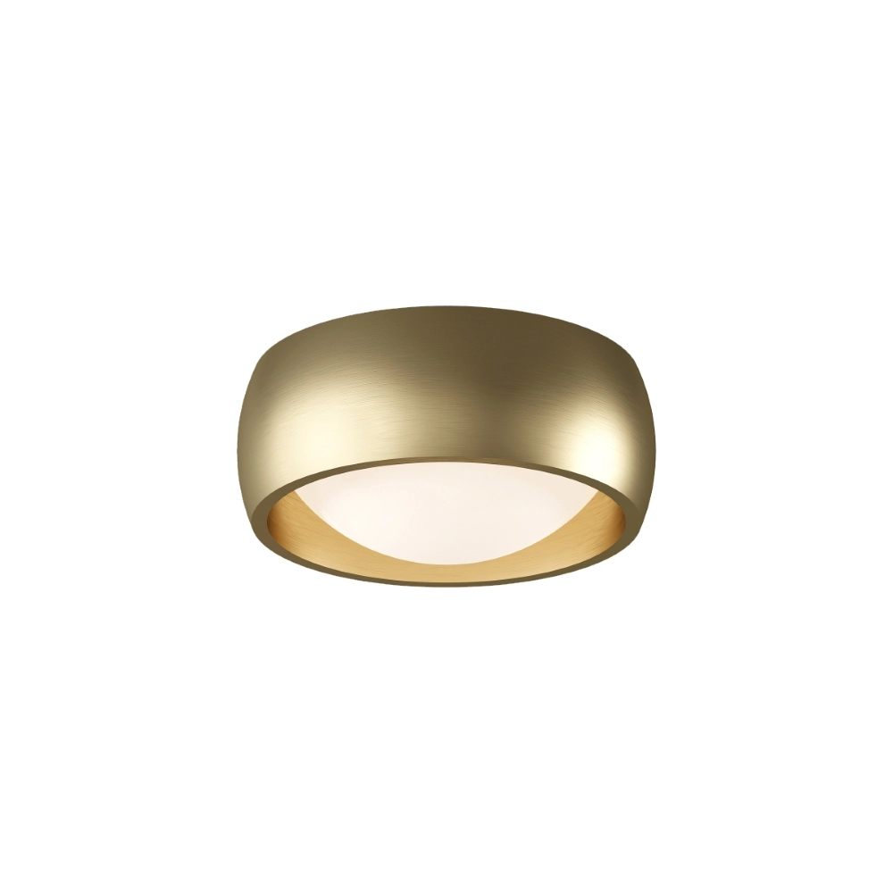 Strakke plafondlamp Montana Ø15cm - Goud geborsteld Artdelight 8720701103955