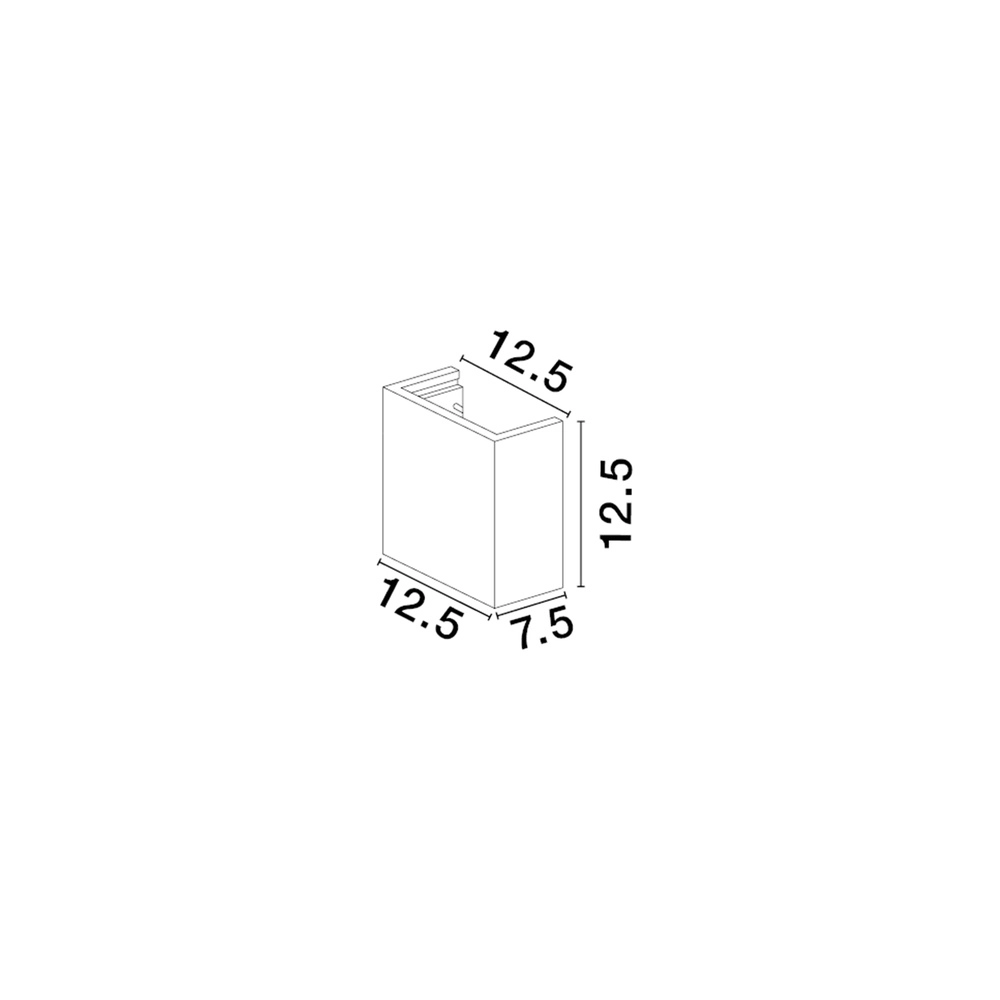 Vierkante wandlamp Sensia wit 12,5cm Lyora 5212017479259