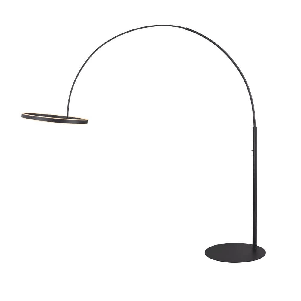 Led booglamp One Zwart - 232cm