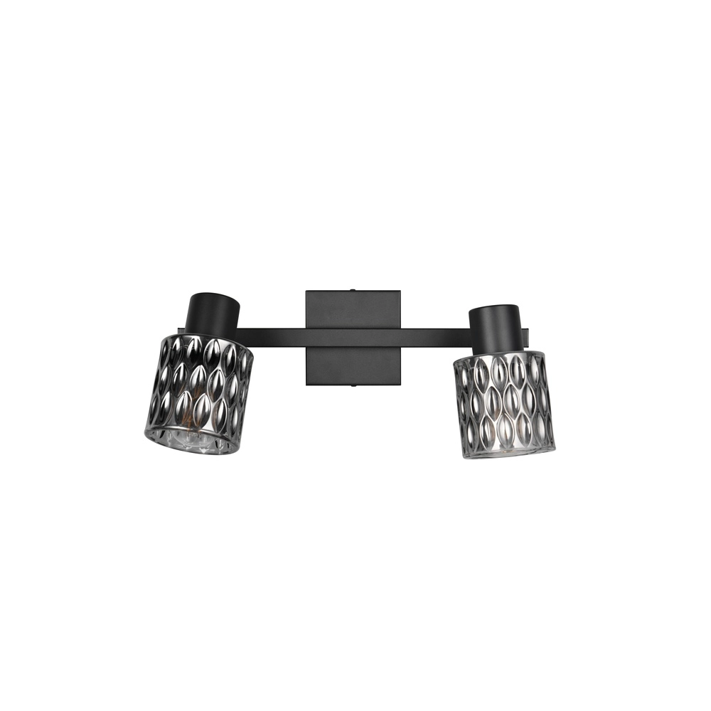 Plafondlamp Jack zwart 2-lichts Trio 4017807643862