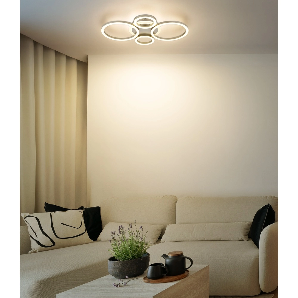 Design plafondlamp Loretta koffie bruin Globo 9007371590025