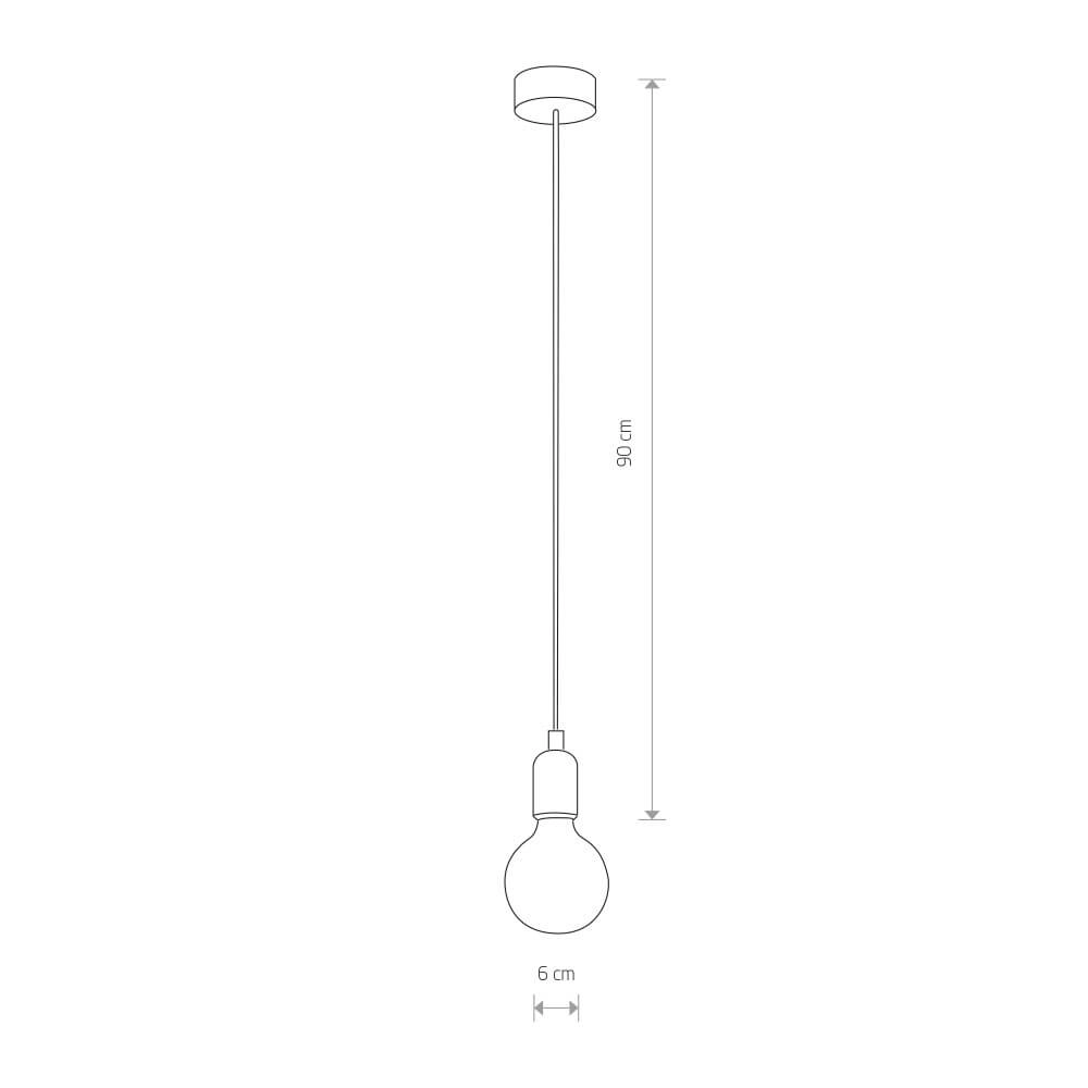 Siliconen pendel Silicone wit Lyora 5903139640398