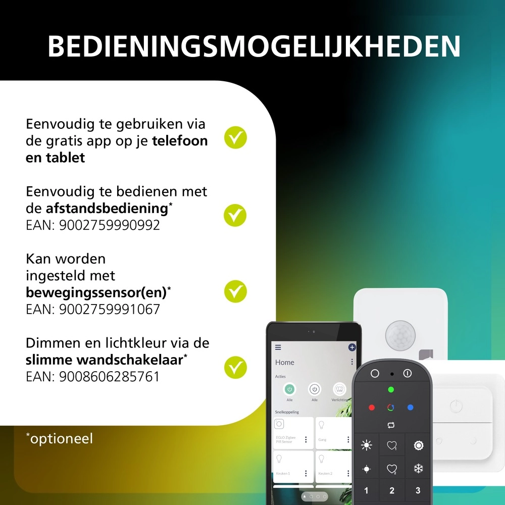 Smart tafellamp Marini-Z zwart Eglo 9008606390380