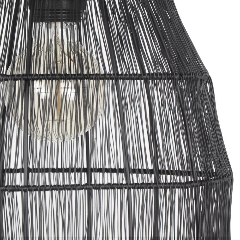 Ovale hanglamp Soraya Ø 26cm - zwart Trio 4017807617436