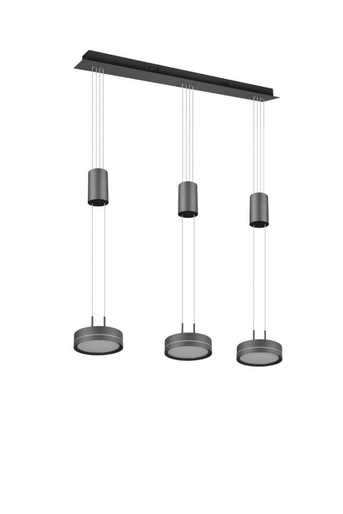 Hanglamp Franklin 3-lichts zwart