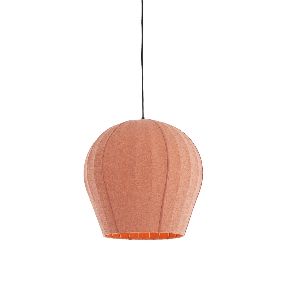 Bouclé hanglamp Zagori Ø 44cm - koraal Light & Living 8717807793098