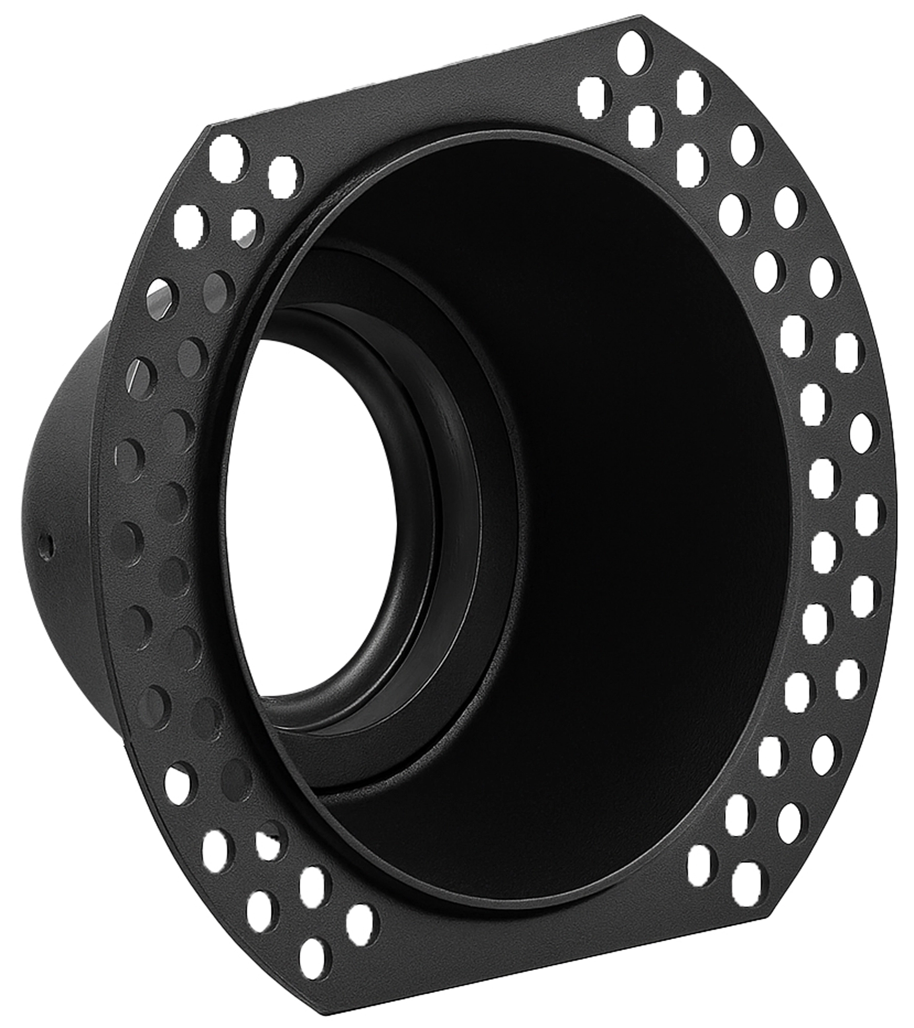 Inbouw stucspot Slim Trimless 3 IP65 richtbaar zwart