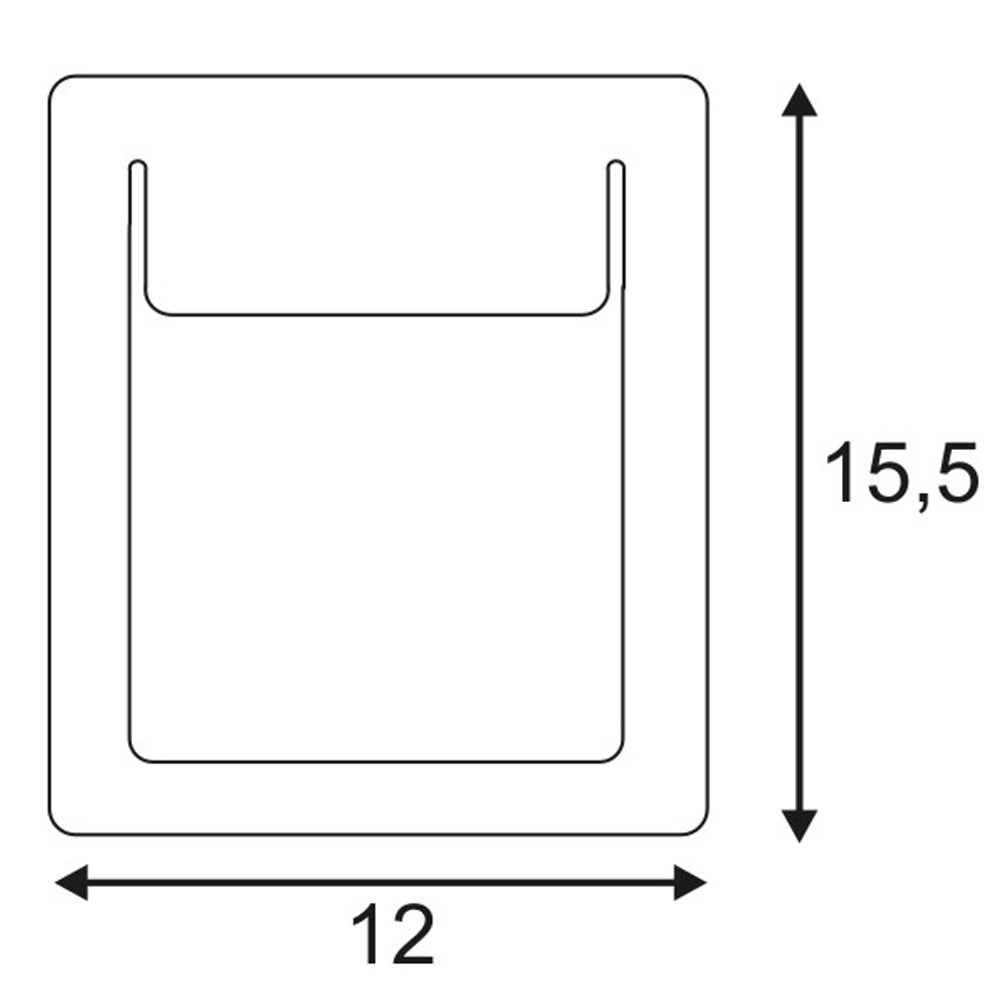 Led inbouwlamp Downunder Pur 15,5cm wit SLV 4024163134866